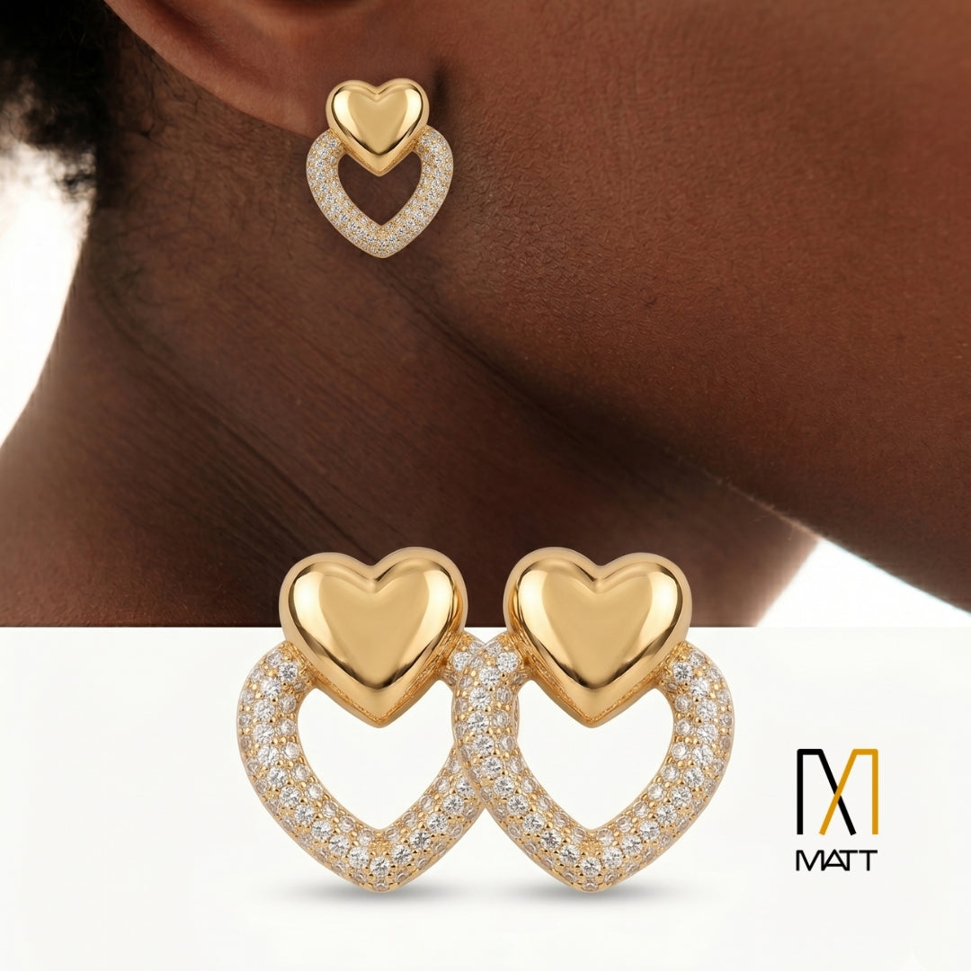 ARETES DE CORAZÓN