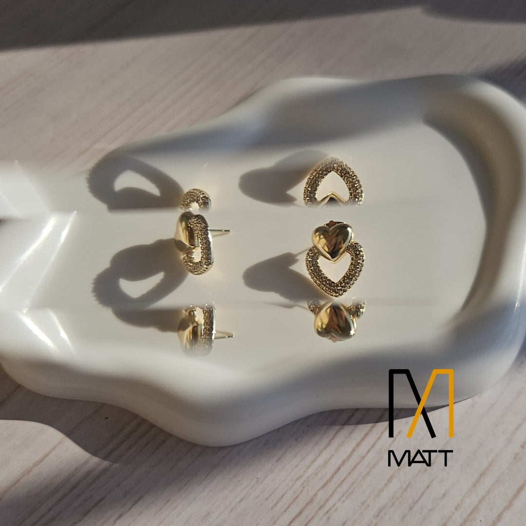 ARETES DE CORAZÓN