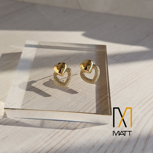 ARETES DE CORAZÓN