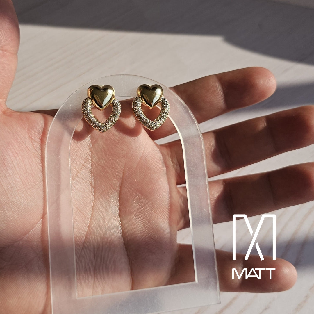 ARETES DE CORAZÓN